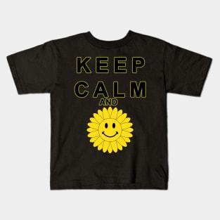 Keep Calm and Smile Kids T-Shirt